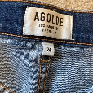 Agolde mini shorts high waisted